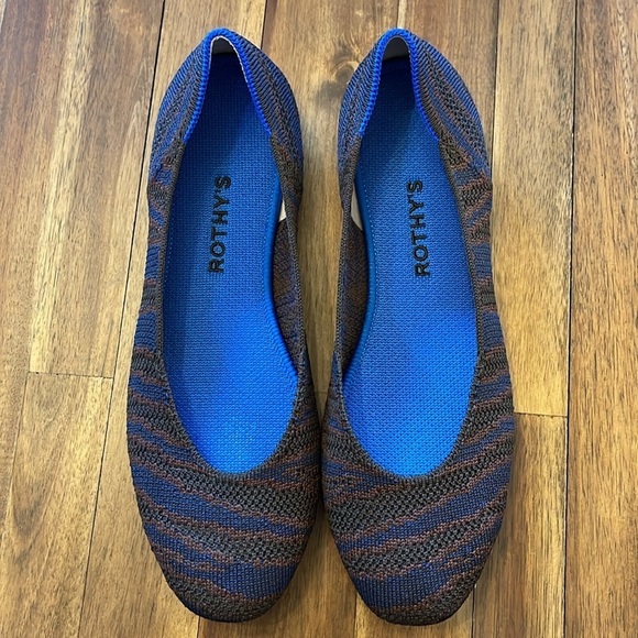 Rothy’s sapphire zebra flats - Picture 2 of 11